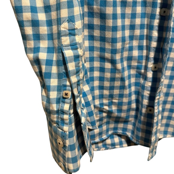 Simons Checkered Blue and White Men's Shirt - Picture 5 of 8